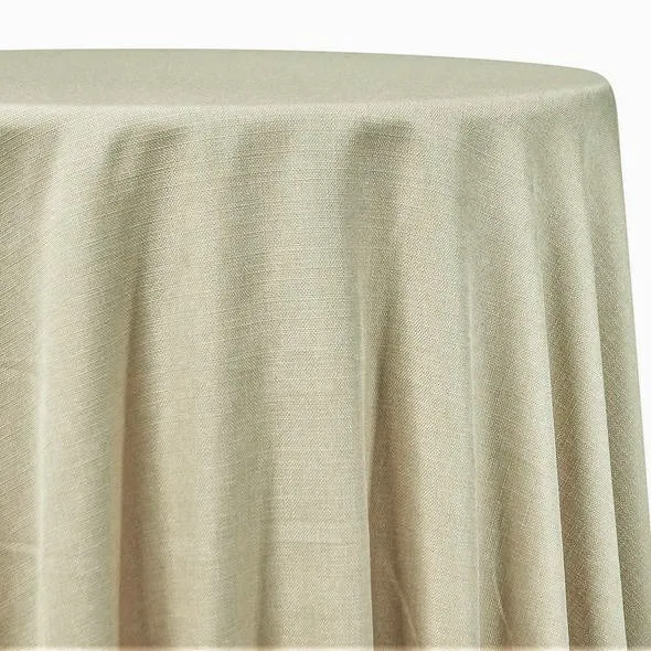 1pc - Rustic Linen Table Linen 120"x156" Banquet - Ivory