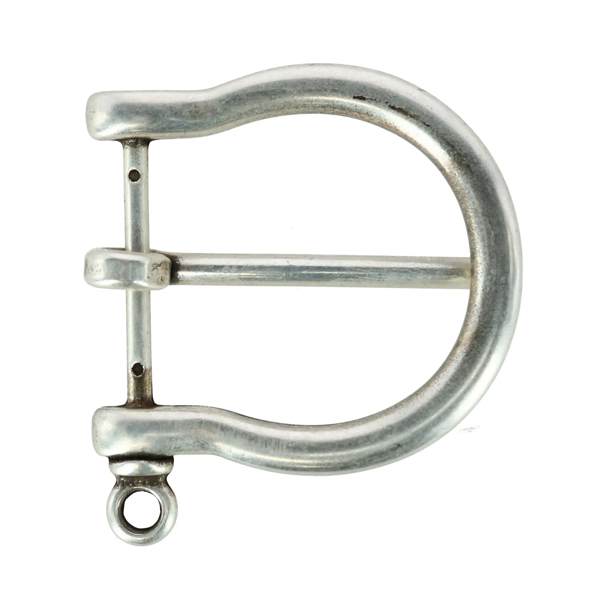 35mm Distinguished Rounded Solid Brass Harness Belt Buckle
