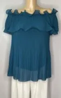 Alex Bardot Chiffon Pleated Top (2 Colours)