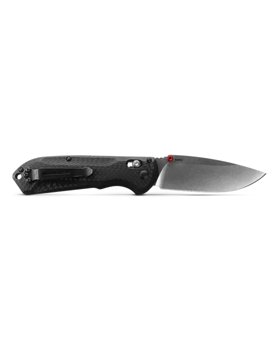Benchmade 560-03 Freek Folding Knife 3.6" CPM-S90V Satin Drop Point Plain Blade, Carbon Fiber Handles