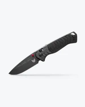 Benchmade PSK AXIS-Assisted 3.4" Black Cerakote CPM-Magnacut Carbon Fiber & Black G10 Handles 593BK-01