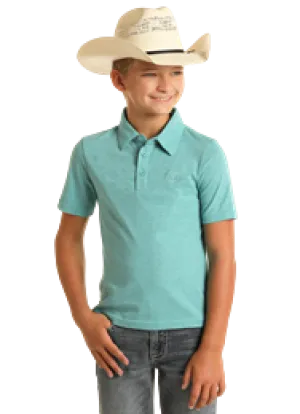 Boy's Rock & Roll Striped Polo