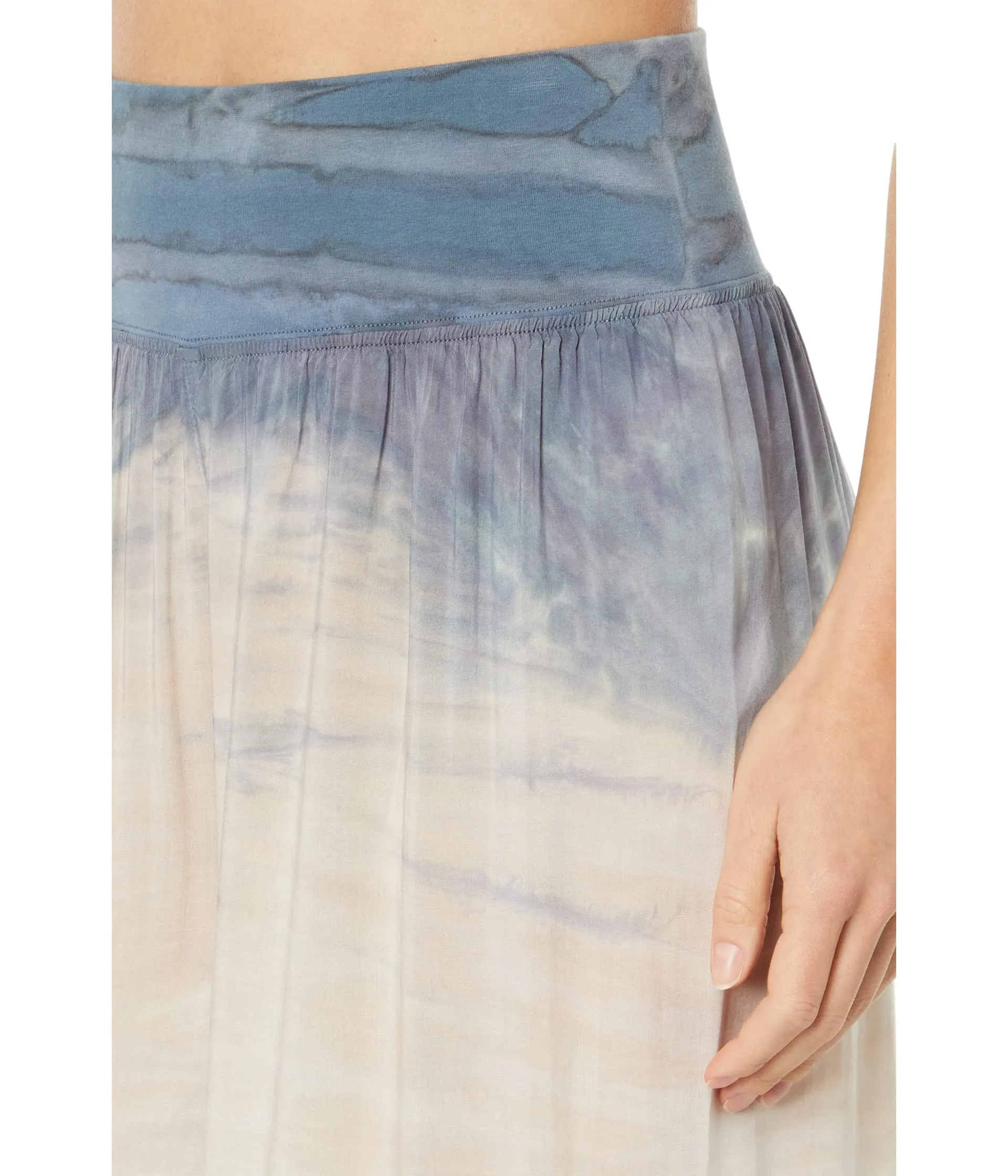 Capris Hard Tail, Flat Waist Boho Capris in Rayon Voile