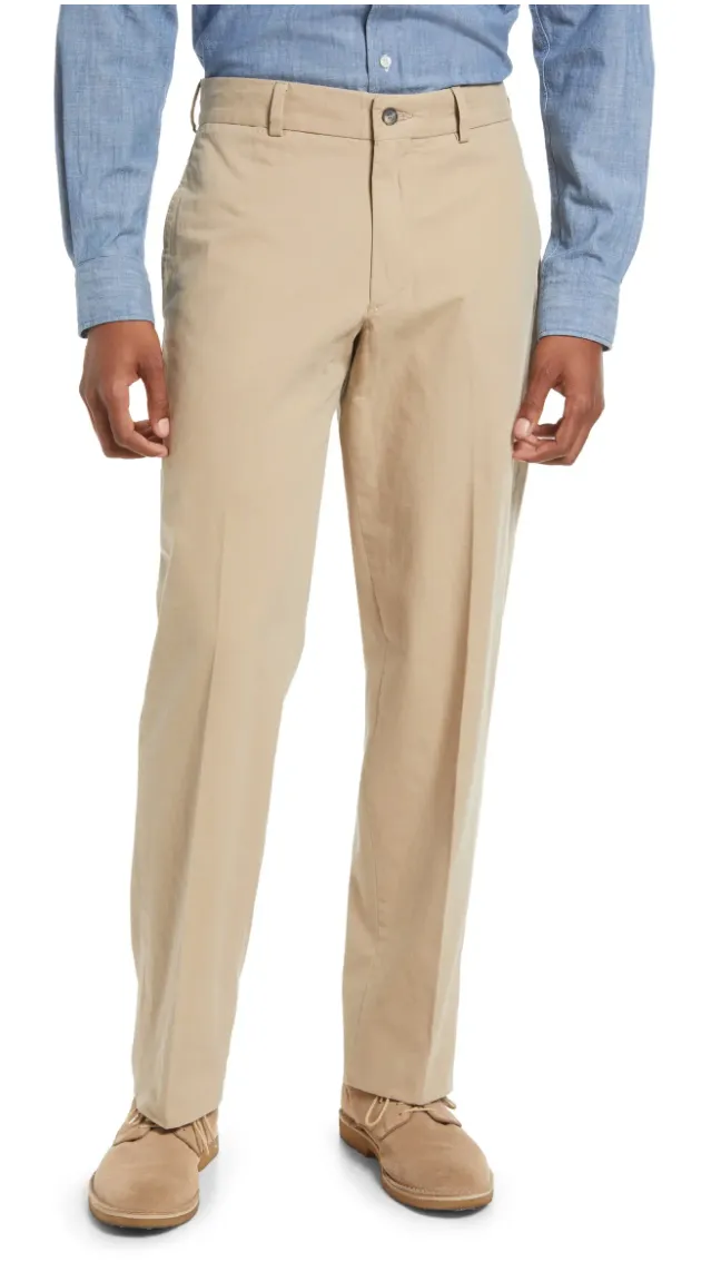 Charleston Khakis Washed Poplin, Khaki<br>Relax Fit