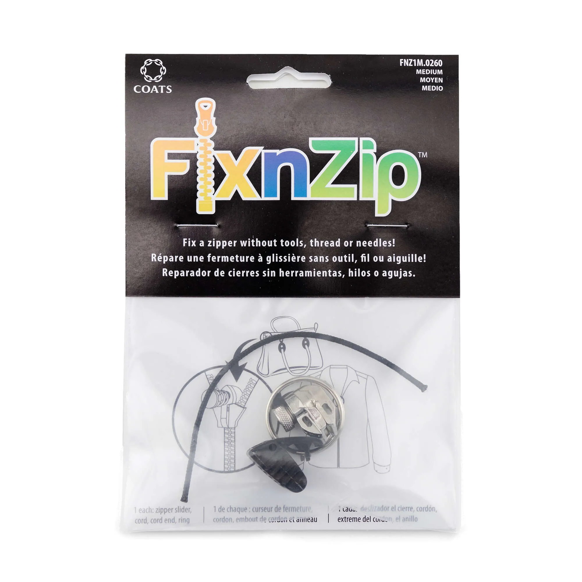 Coats & Clark FixnZip Replacement Zipper Slider