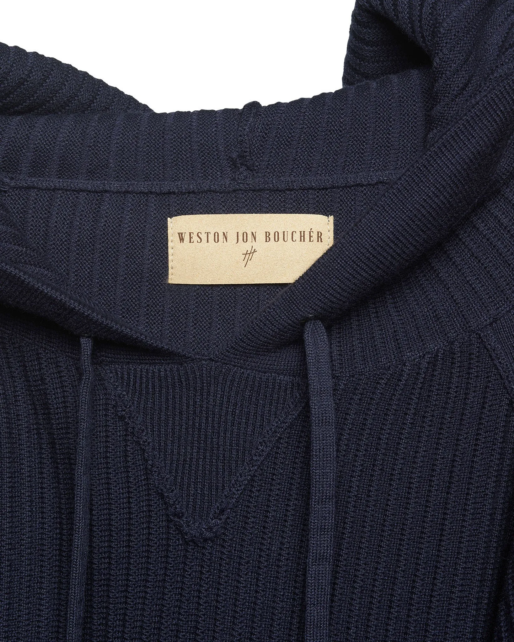 Dune Ottoman Knit Luxury Hoodie w/Silk & Wool