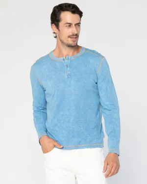 Freight Train Long Sleeve Henley