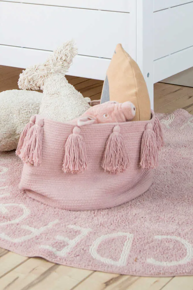 Lorena Canals Basket Tassels Pink