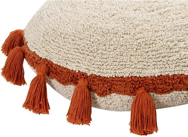Lorena Canals Floor Cushion Circle Terracota