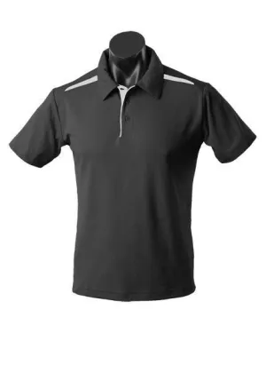 Mens Paterson Polo Black/White