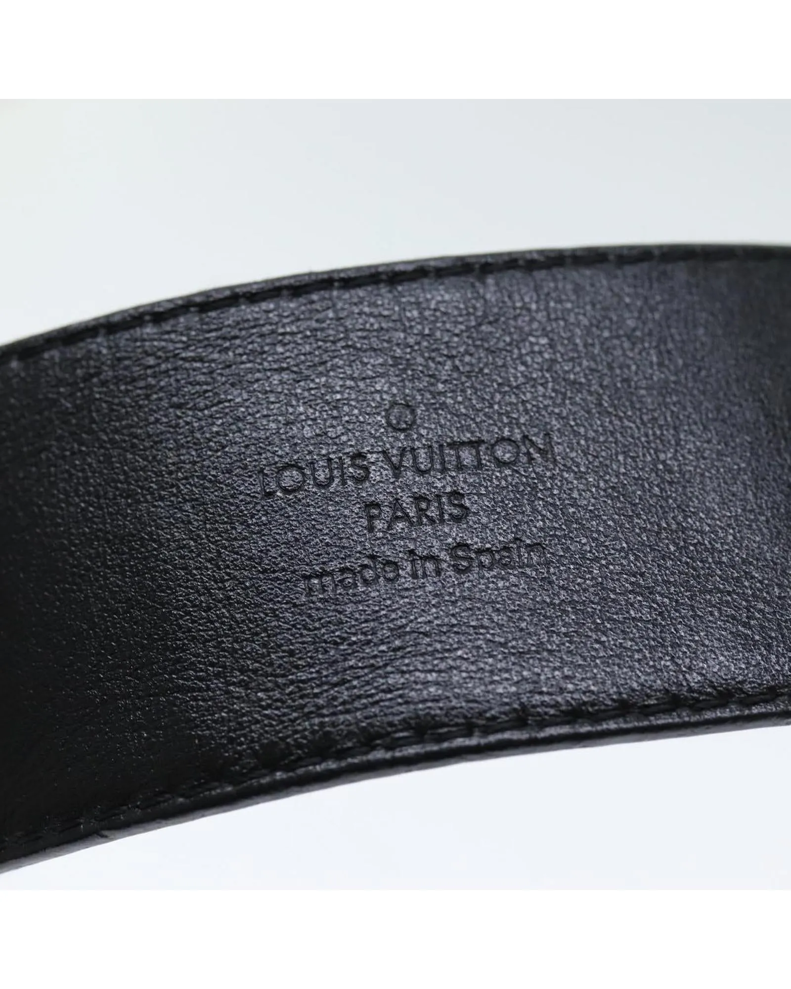 Monogram Canvas LV Shape Belt with Dust Bag - Black