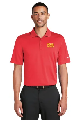 Nike Dri-FIT Players Custom Polos with Flat Knit Collar, University Red