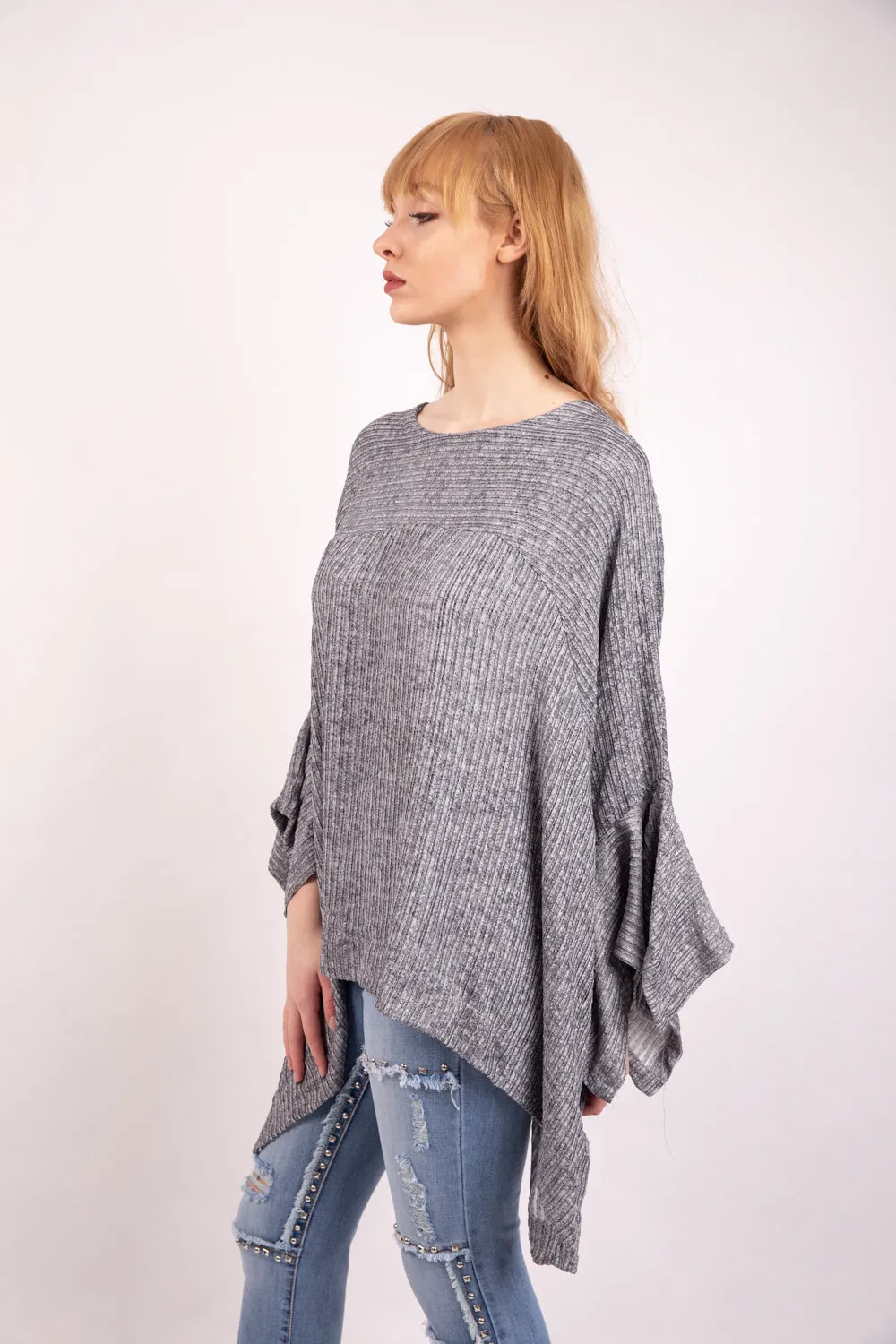 Oversized Textured Floaty Top