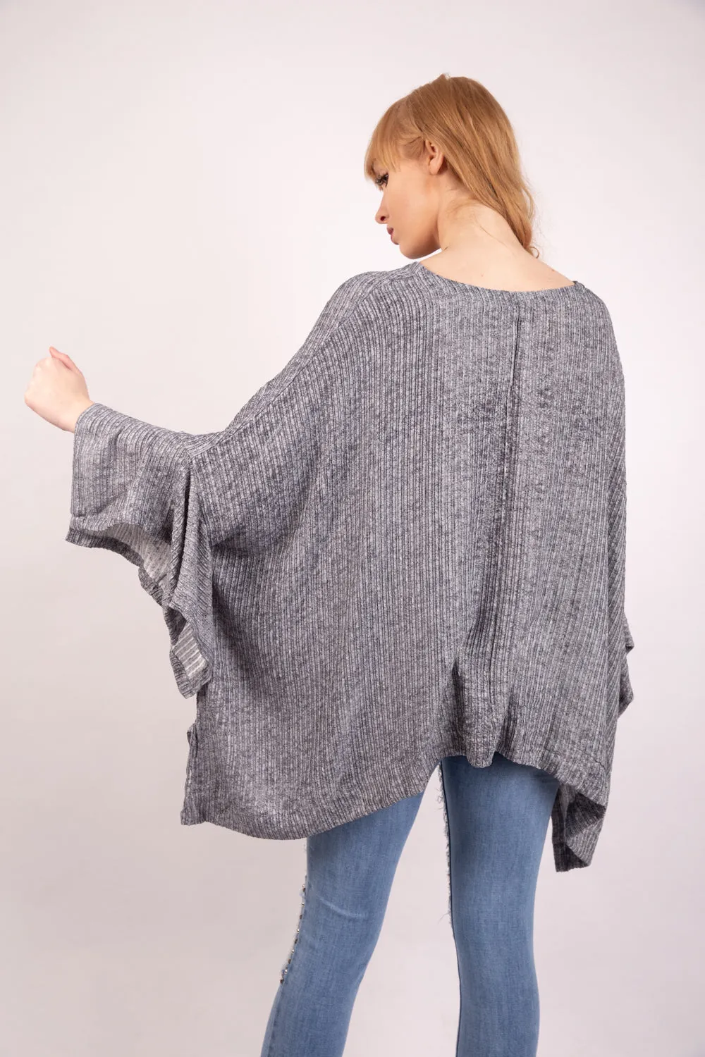 Oversized Textured Floaty Top