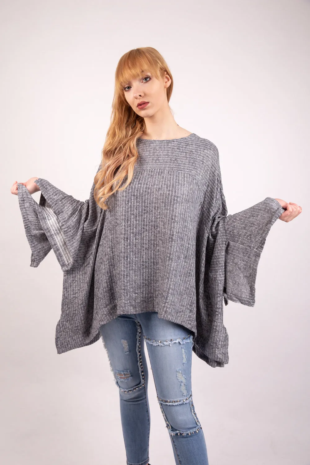 Oversized Textured Floaty Top