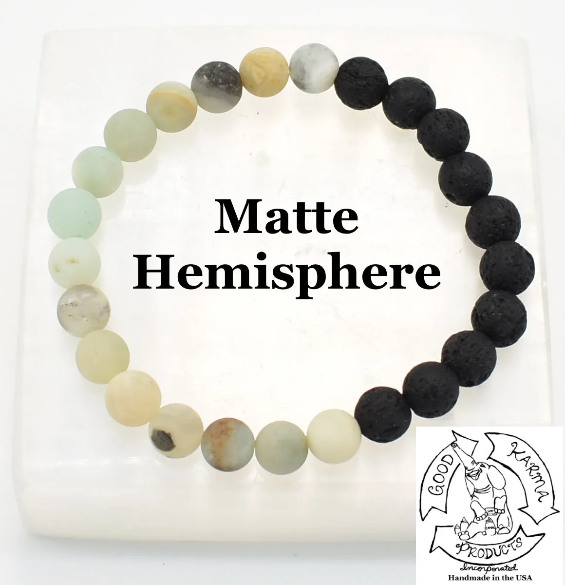 "Soothing Diffuser" - Amazonite and Lava Stone Diffuser Bracelet