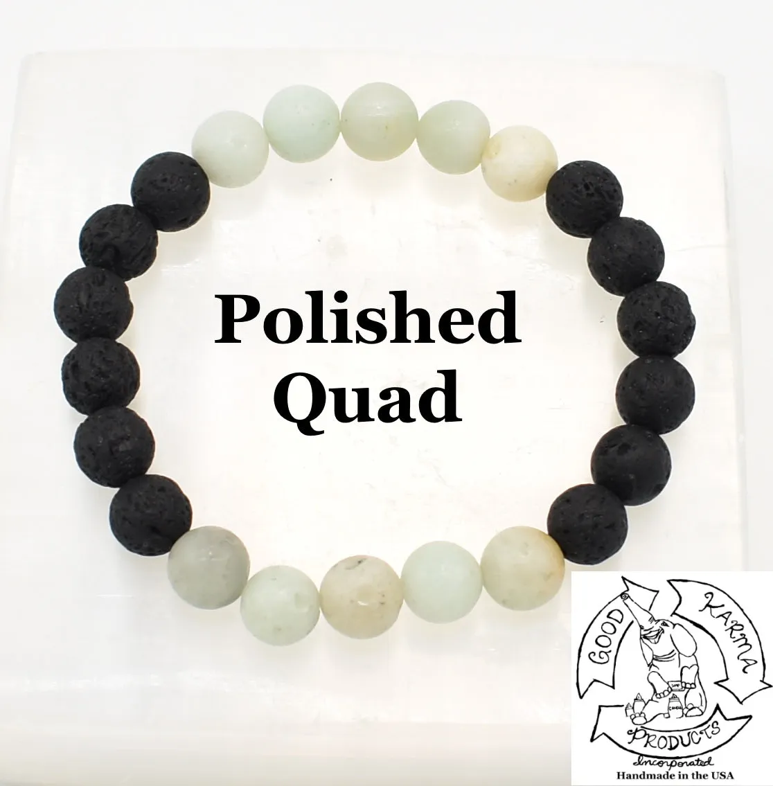 "Soothing Diffuser" - Amazonite and Lava Stone Diffuser Bracelet