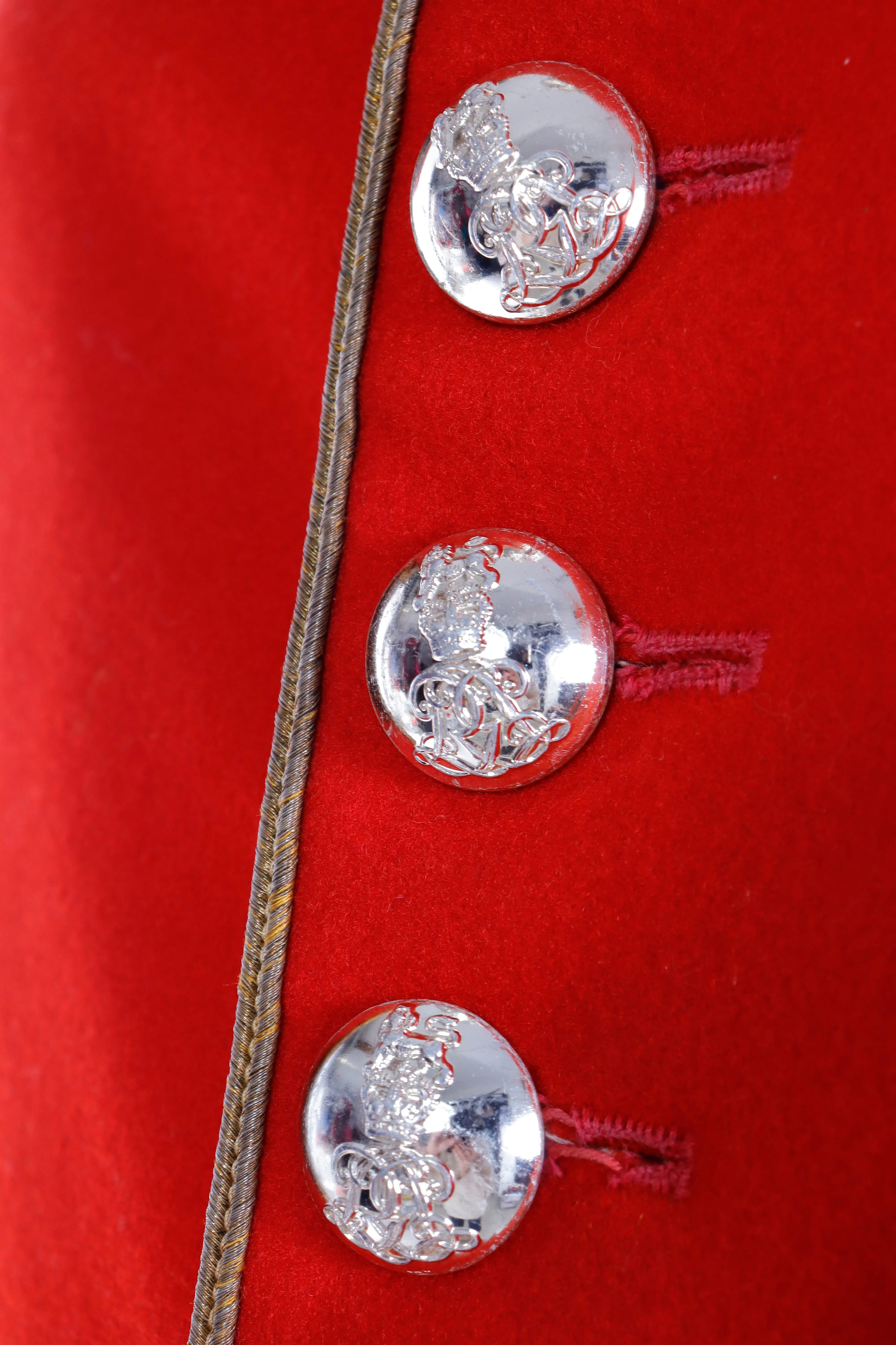 Royal Horse Guard Bandsman & Trumpeter Red Wool Jacket w Epaulettes