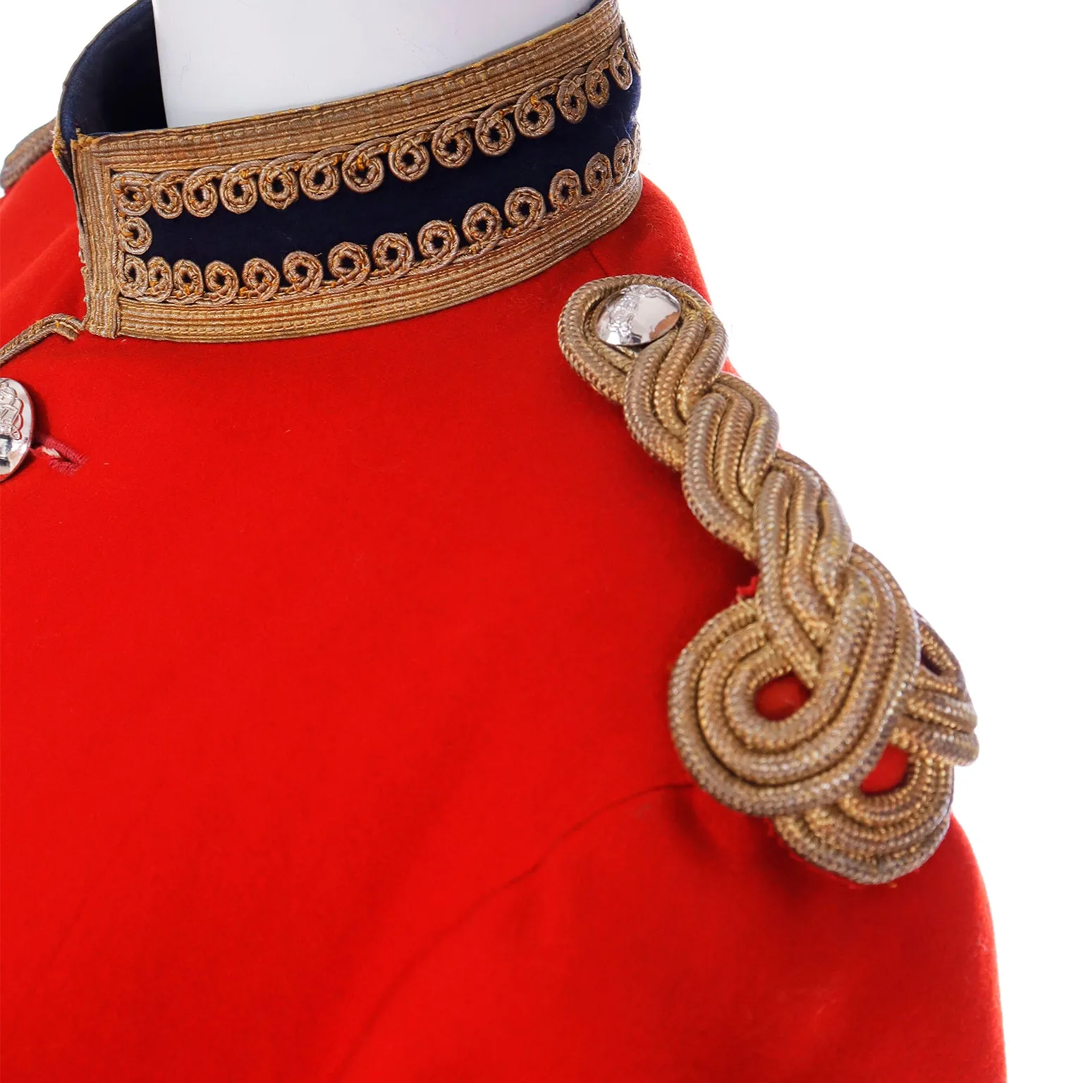 Royal Horse Guard Bandsman & Trumpeter Red Wool Jacket w Epaulettes