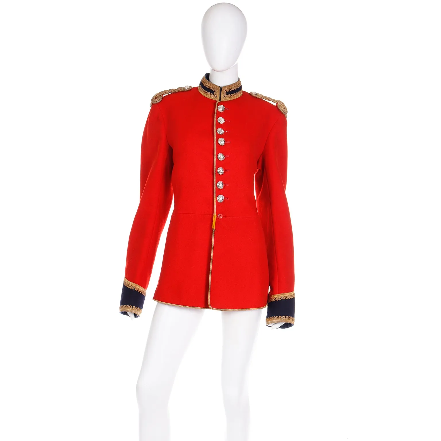 Royal Horse Guard Bandsman & Trumpeter Red Wool Jacket w Epaulettes