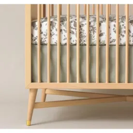 Solid Moss Crib Skirt