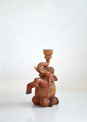 Statua in Legno di Mango Ganesha Porta Tè